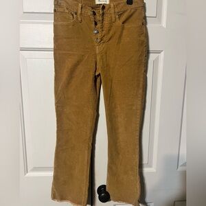 Madewell Cali Demi-Boot Jeans: Corduroy Edition